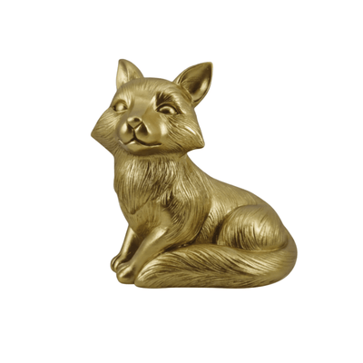 Cassia Gold Decorative Fox Ornament Accessories 