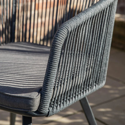 Cassiel Outdoor Black 2 Seater Bistro Set Outdoor 