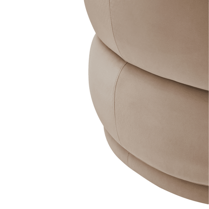 Cellio Stone Velvet Curved Armchair Furniture 