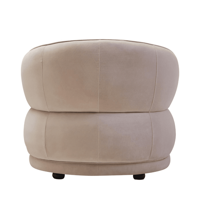 Cellio Stone Velvet Curved Armchair Furniture 