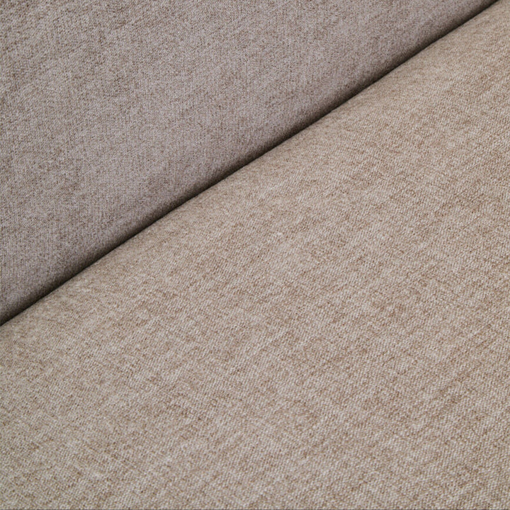 Cellio Taupe Chenille 3 Seater Curved Sofa Sofa 