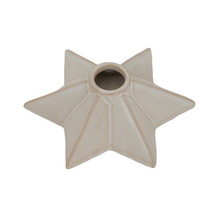 Ceramic Angled Star Candlestick Holder Accessories 