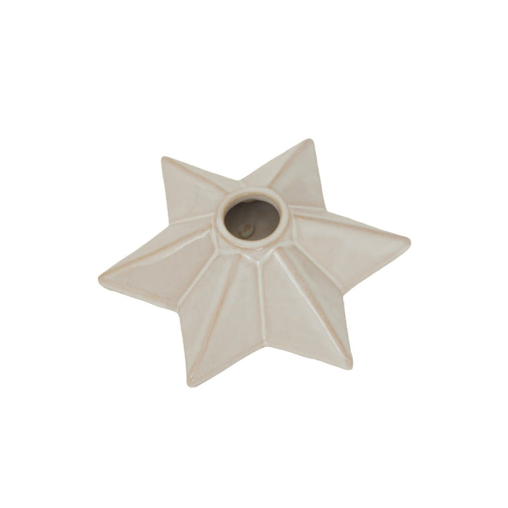 Ceramic Angled Star Candlestick Holder Accessories 