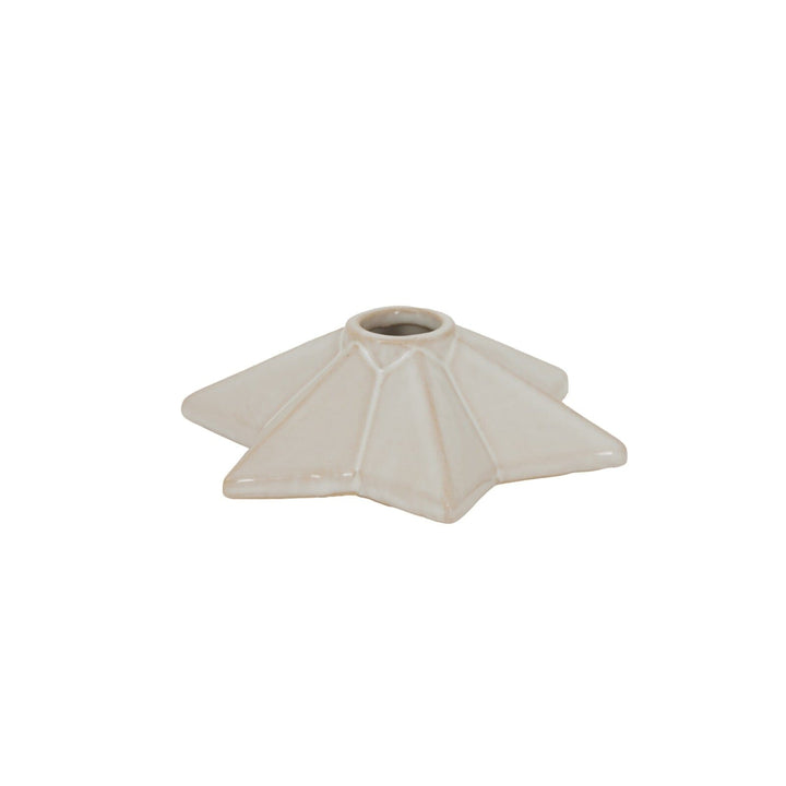 Ceramic Angled Star Candlestick Holder Accessories 