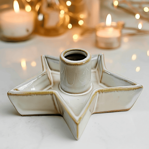 Ceramic Star Shaped Candle Holder Accessories 