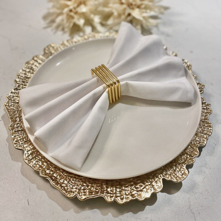 Champagne Coral Effect Charger Plate Accessories 