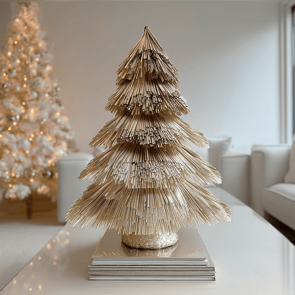 Champagne Decorative Christmas Tree Ornament Accessories 