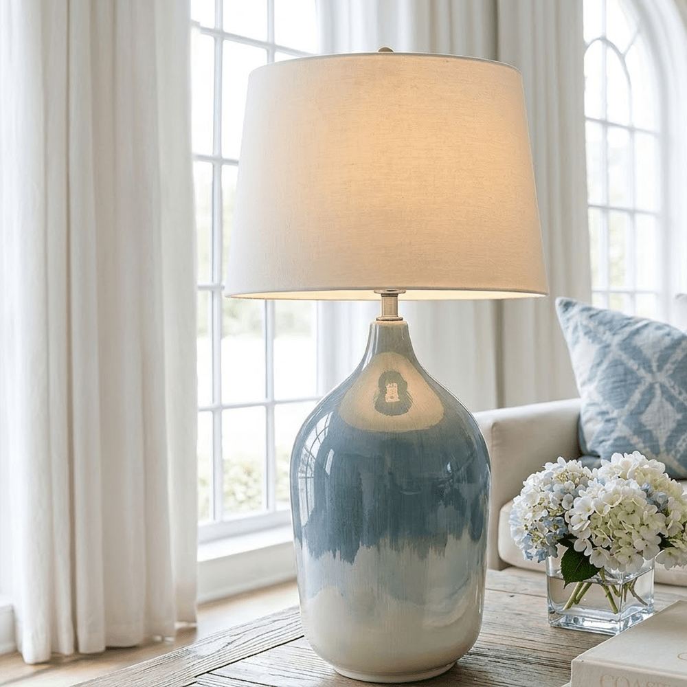 Chantal Blue Ombre Table Lamp Lighting 