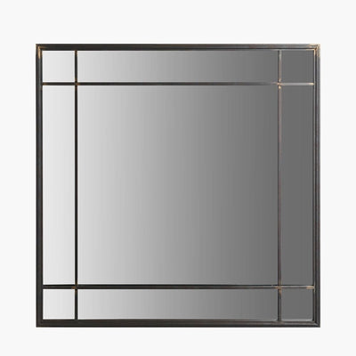 Chester Antique Bronze Square Metal Wall Mirror Accessories 