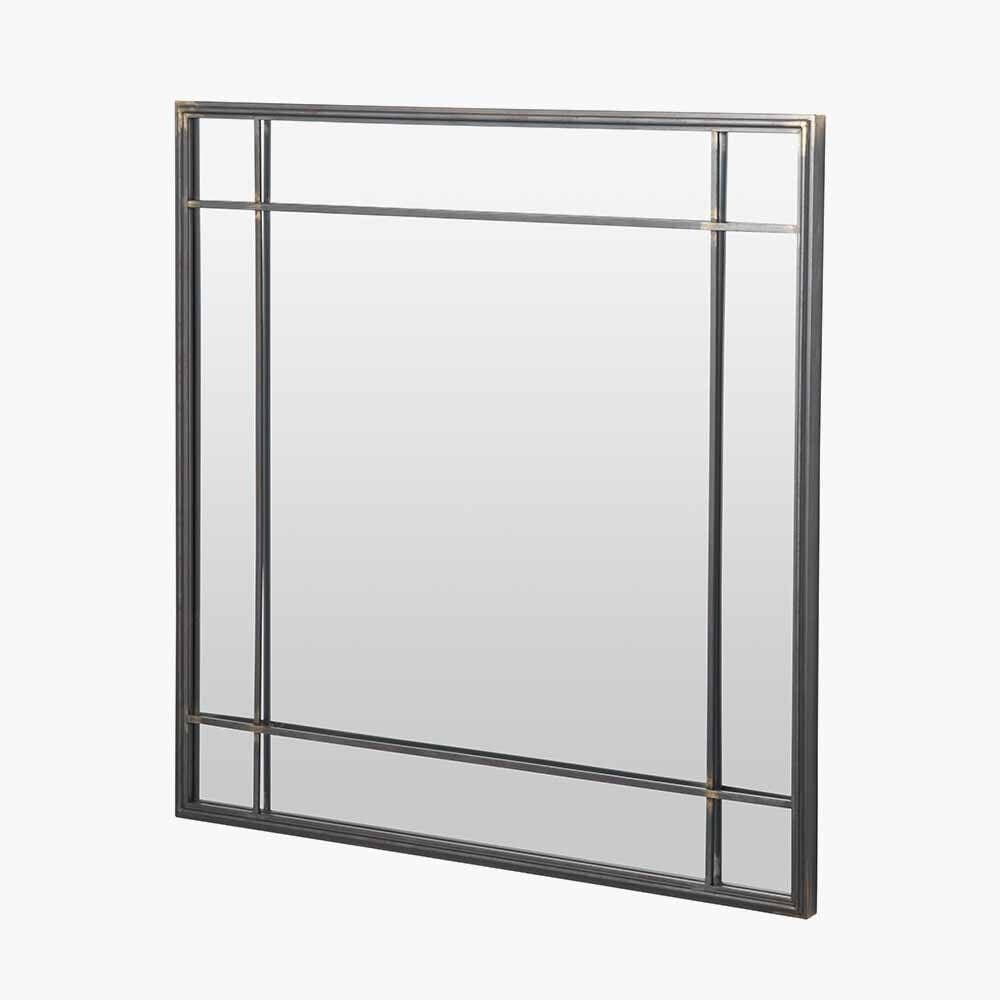 Chester Antique Bronze Square Metal Wall Mirror Accessories 