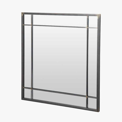 Chester Antique Bronze Square Metal Wall Mirror Accessories 