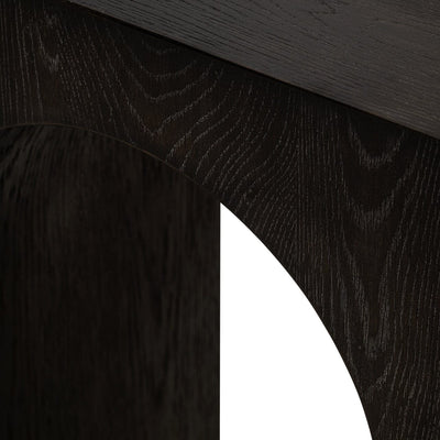 Churchill Black Wooden Arch Console Table Furniture 
