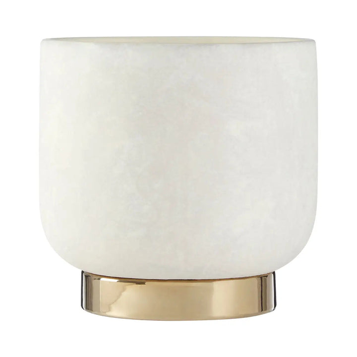 Cinzia Large Ceramic White & Gold Planter Accessories 