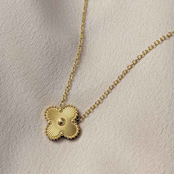 Clara Gold Petal Necklace Accessories - Lifestyle 