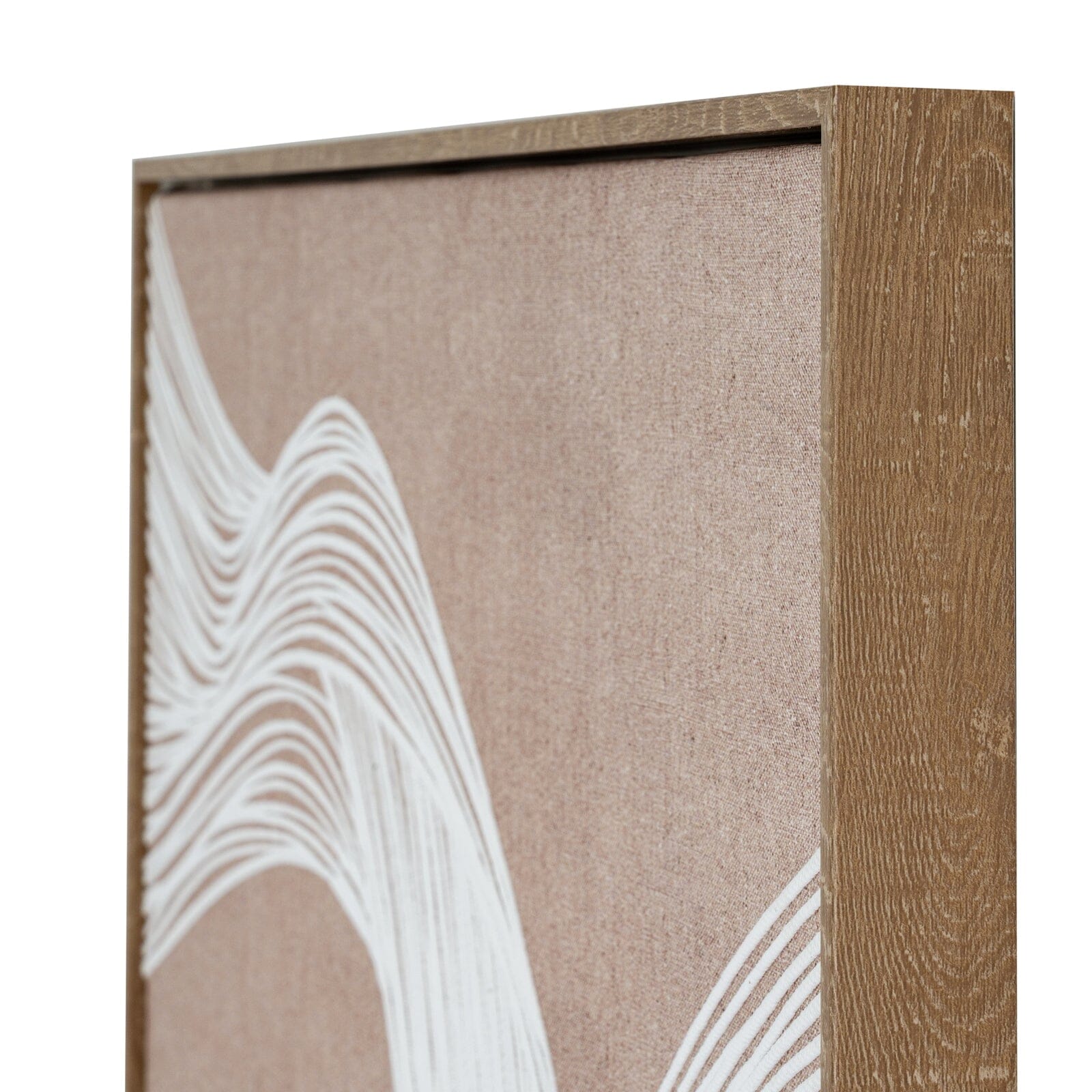 Clay Neutral Abstract Line Art Framed Canvas Wall Art- I Accessories 