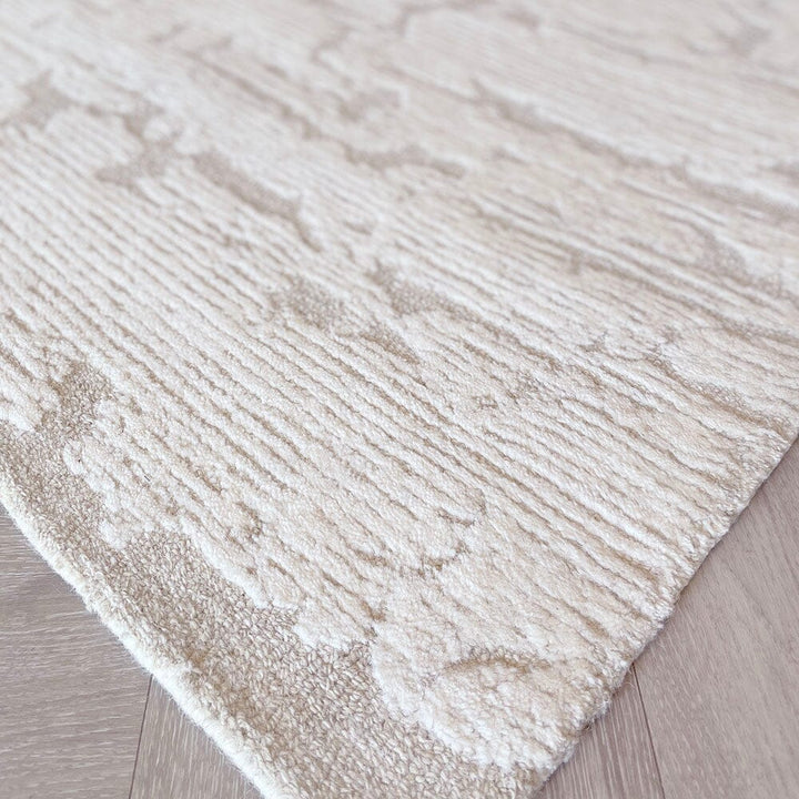 Clearance - Braelyn Ivory & Taupe Abstract Rug - 160 x 221cm Textiles 