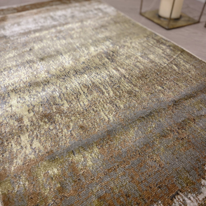 Clearance - Saturn Gold Metallic Runner Textiles 