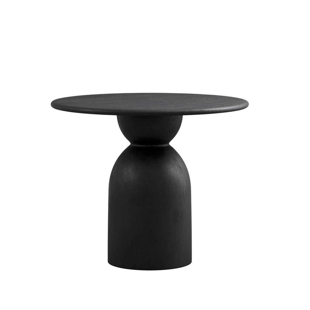 Cleaver Black Wooden Round Dining Table Furniture 