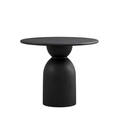 Cleaver Black Wooden Round Dining Table Furniture 