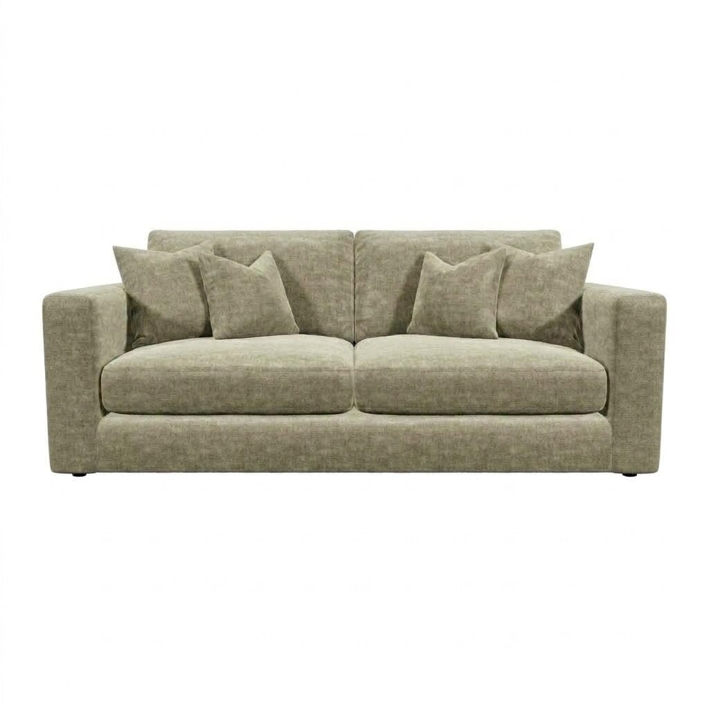 Cleo Luxe Chenille Oyster Sofa Range Sofa 3 Seater Sofa 