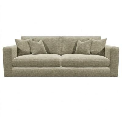 Cleo Luxe Chenille Oyster Sofa Range Sofa 3 Seater Split Sofa 