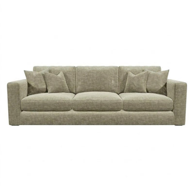 Cleo Luxe Chenille Oyster Sofa Range Sofa 4 Seater Sofa 