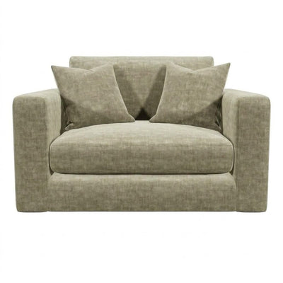 Cleo Luxe Chenille Oyster Sofa Range Sofa Cuddler Chair 