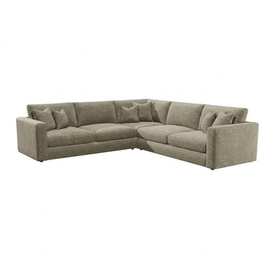 Cleo Luxe Chenille Oyster Sofa Range Sofa Large Corner Sofa 