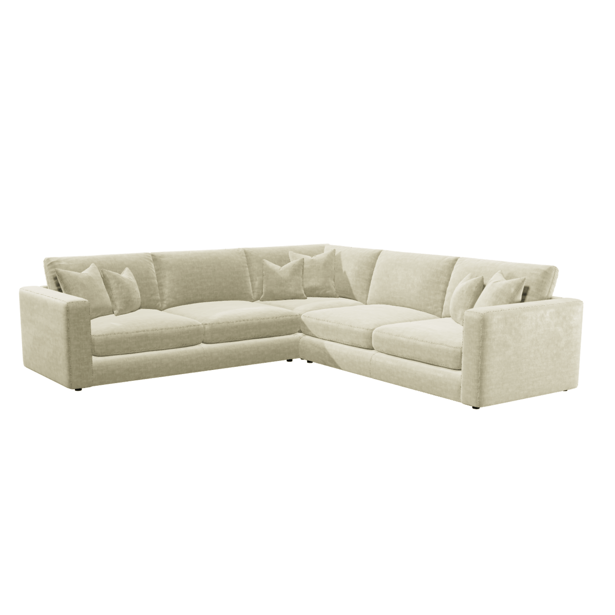 Cleo Luxe Chenille Pearl Sofa Range Sofa Large Corner Sofa 