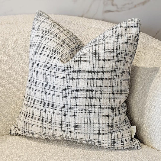 Coco White Tweed Cushion - 45 x 45cm Textiles 