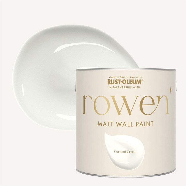 Coconut Cream Walls & Ceilings Washable Flat Matt Paint - 2.5L 