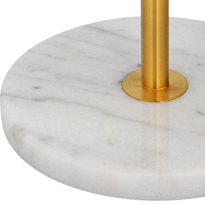 Combe Gold Floor Lamp with Marble Base Lighting 