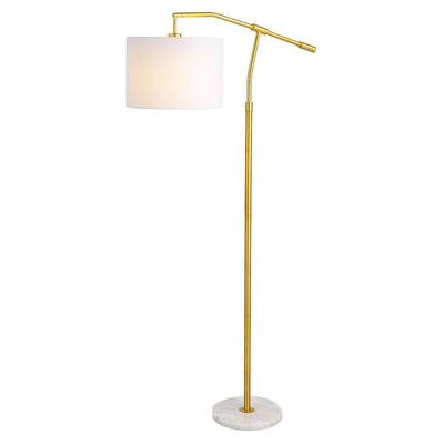 Combe Gold Floor Lamp with Marble Base Lighting 