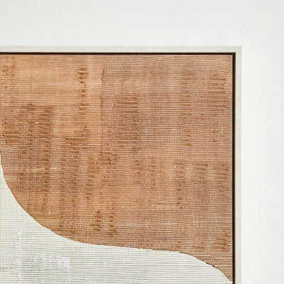 Compti Neutral Textured Canvas Wall Art Accessories 