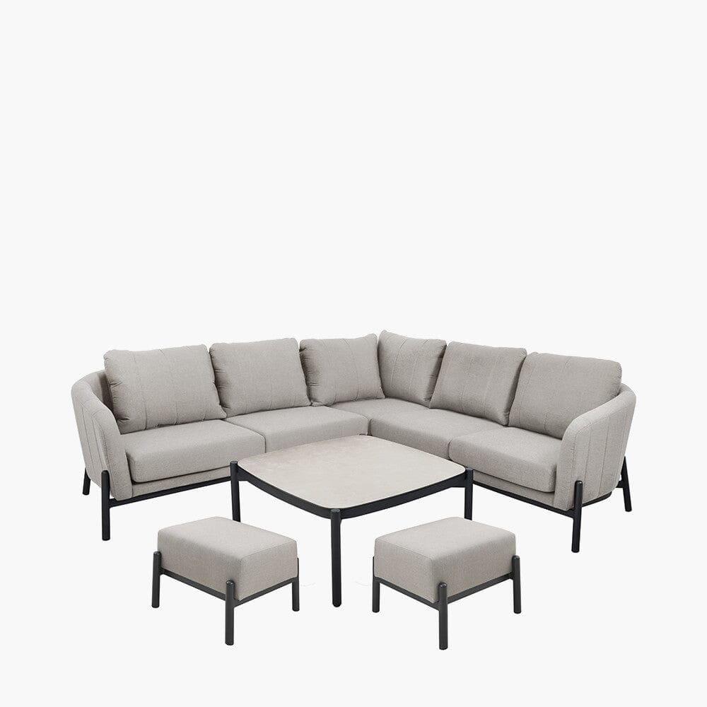 Coppola Putty Outdoor Corner Sofa Set Outdoor 