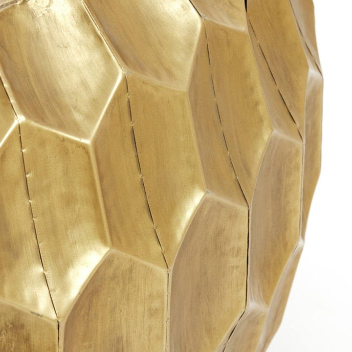 Cora Antique Gold Round Coffee Table Furniture 