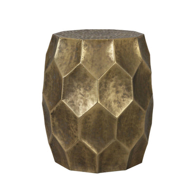 Cora Antique Gold Round Side Table Furniture 