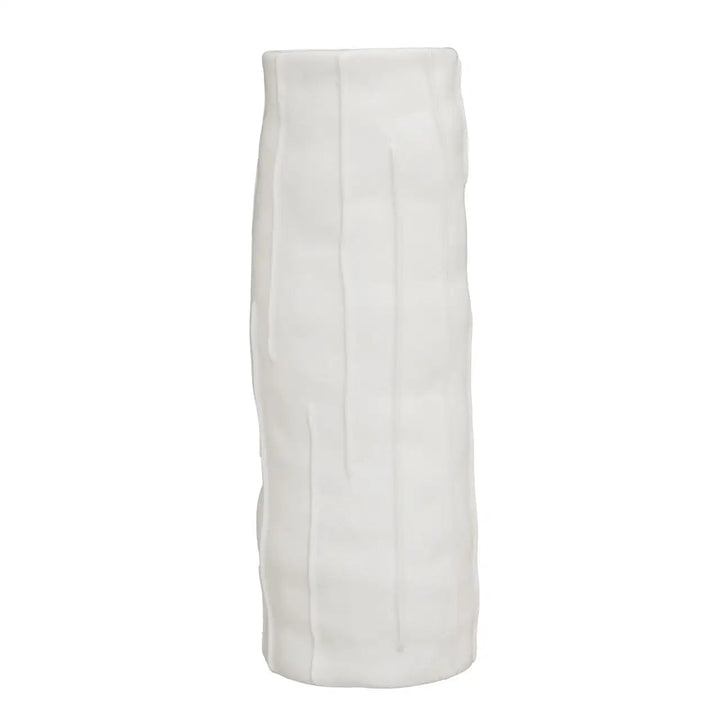 Corazi White Textured Abstract Vase Accessories 