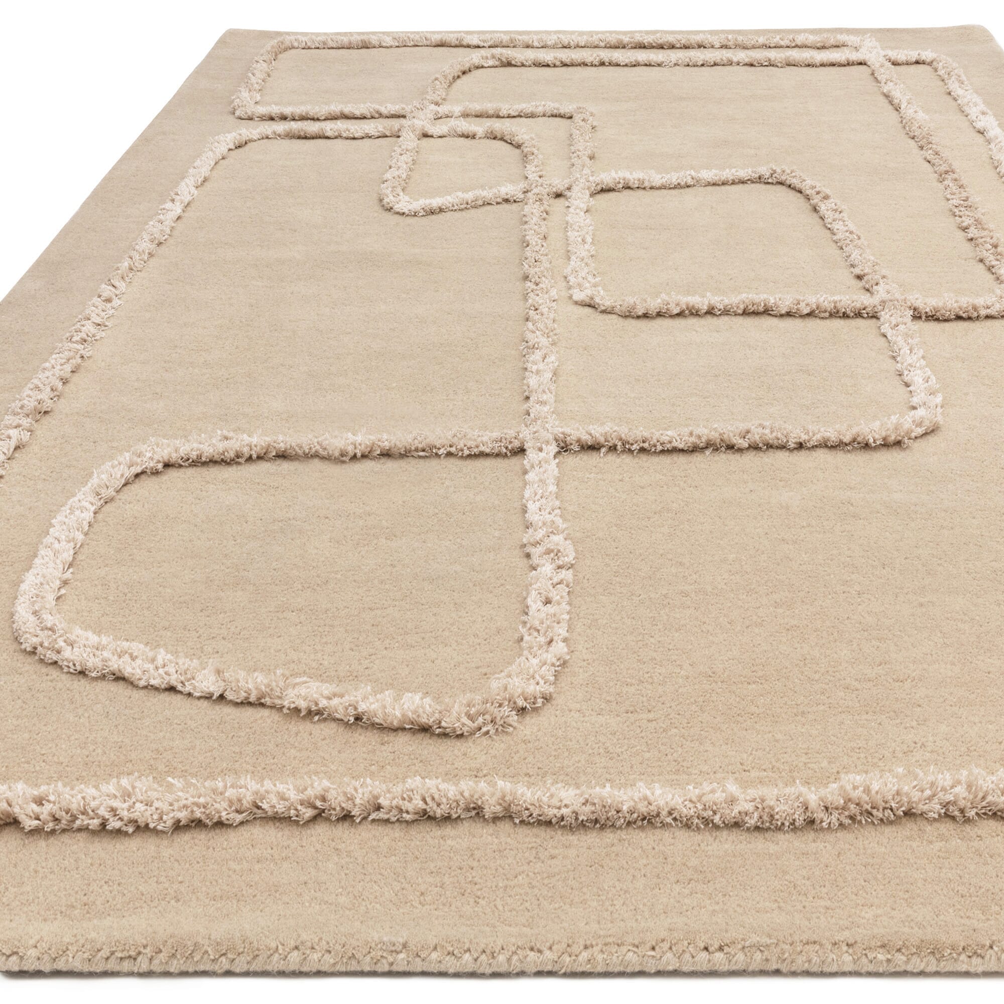 Cordero Sand Abstract Line Rug 