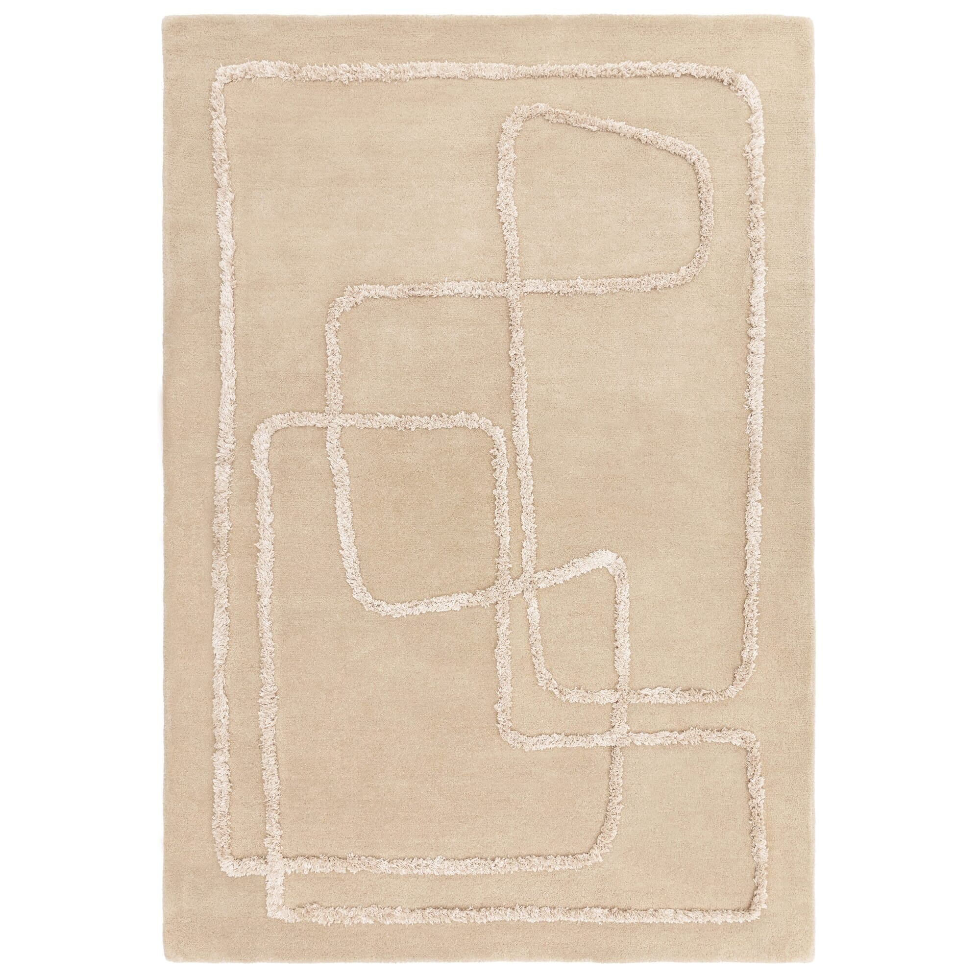Cordero Sand Abstract Line Rug 