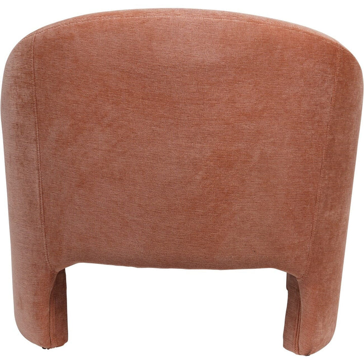 Cosmo Peachy Pink Chenille Statement Accent Chair Furniture 