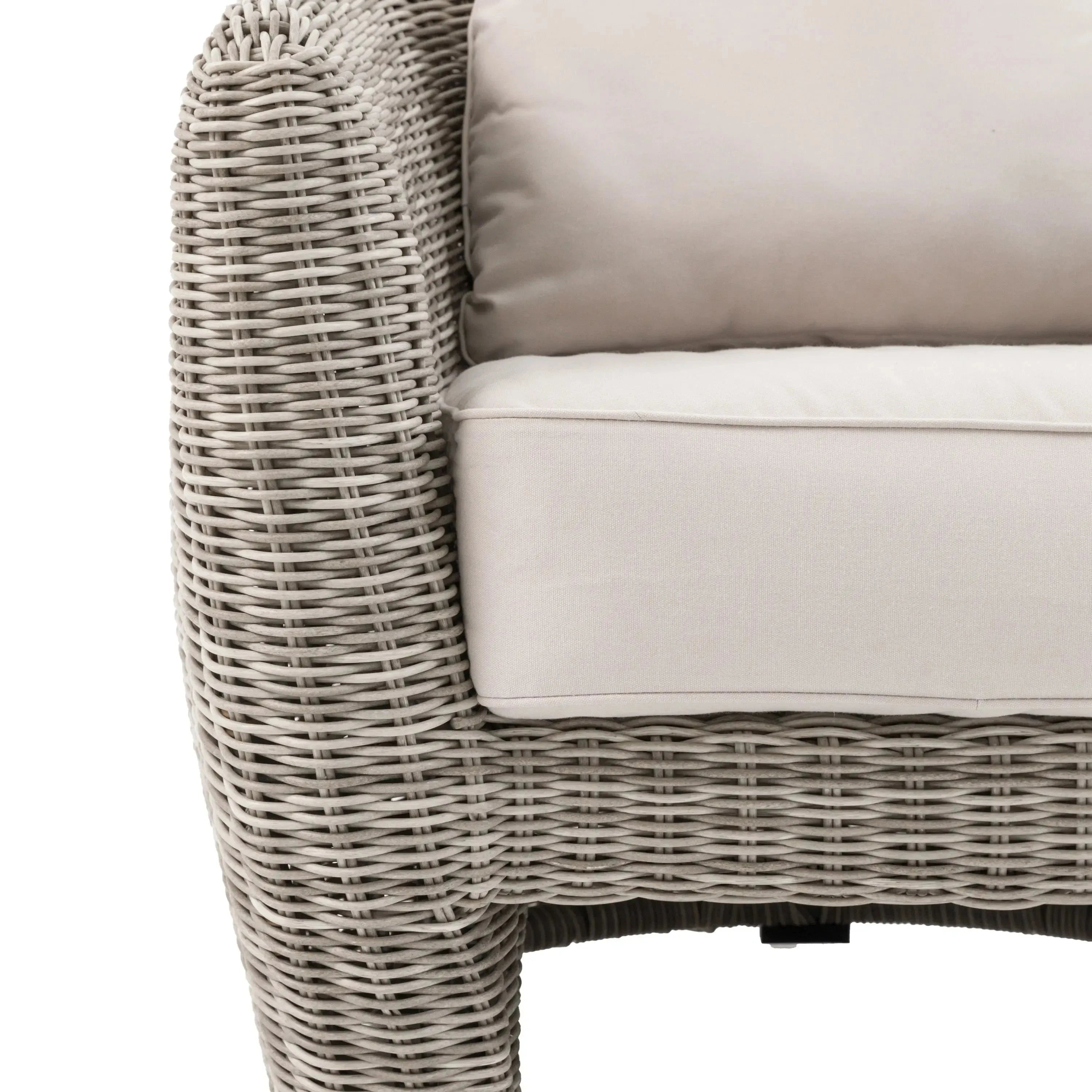 Cotswold Outdoor Neutral Wicker Armchair Outdoor 