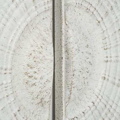 Cove White Metal Sunburst Circle Wall Art - Set of 2 Accessories 