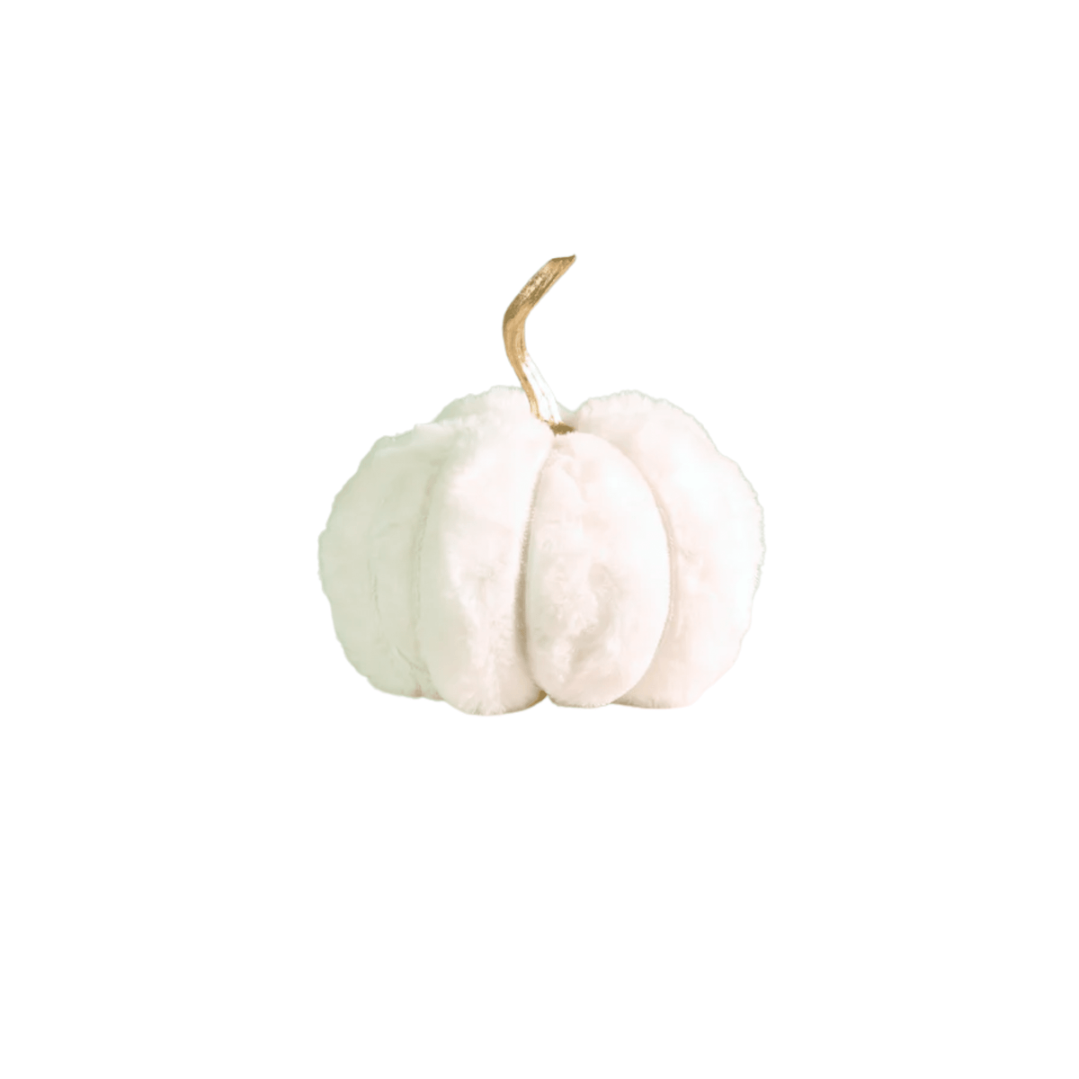 Cream Faux Fur Pumpkin Accessories 