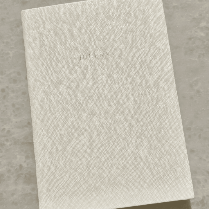 Cream & Gold A5 Lined Journal Notebook Accessories 