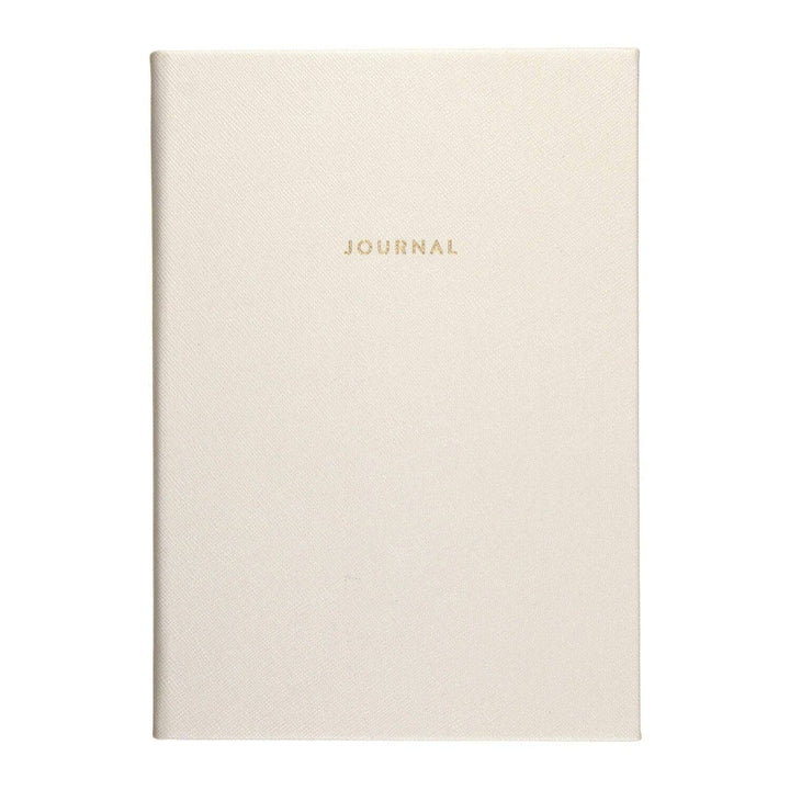 Cream & Gold A5 Lined Journal Notebook Accessories 