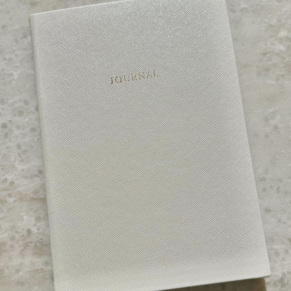 Cream & Gold A5 Lined Journal Notebook Accessories 
