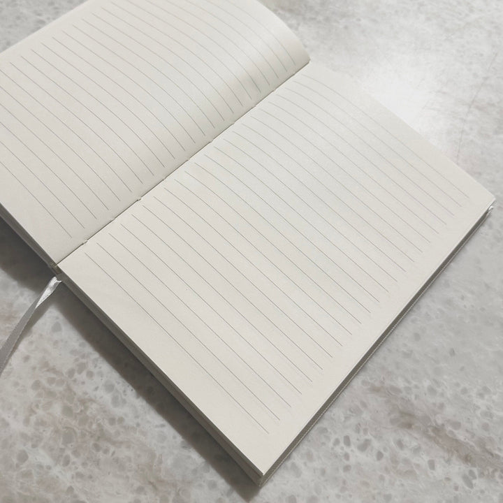 Cream & Gold A5 Lined Journal Notebook Accessories 
