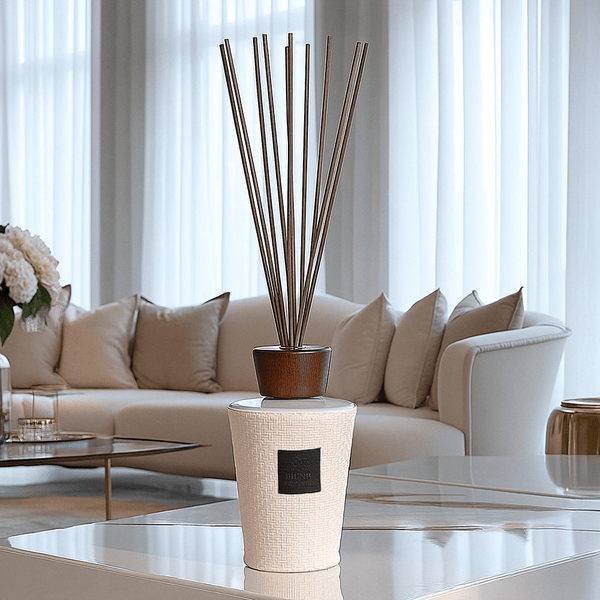 Cream Luxury Large Woven Textured Reed Diffuser Fragrance 