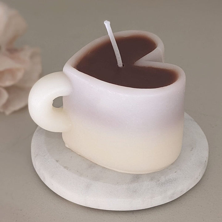 Cream Mini Coffee Mug Decorative Candle Fragrance 